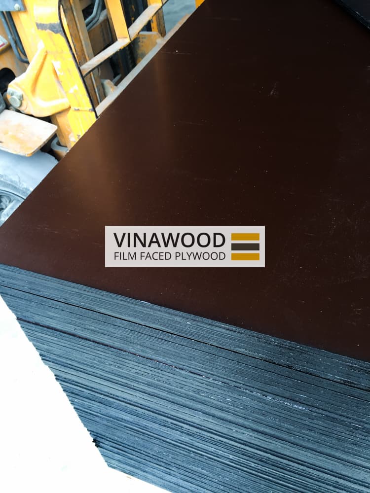 Phenolic Coated Plywood Brown 1250 X 2500 Mm 100_ Hardwood W